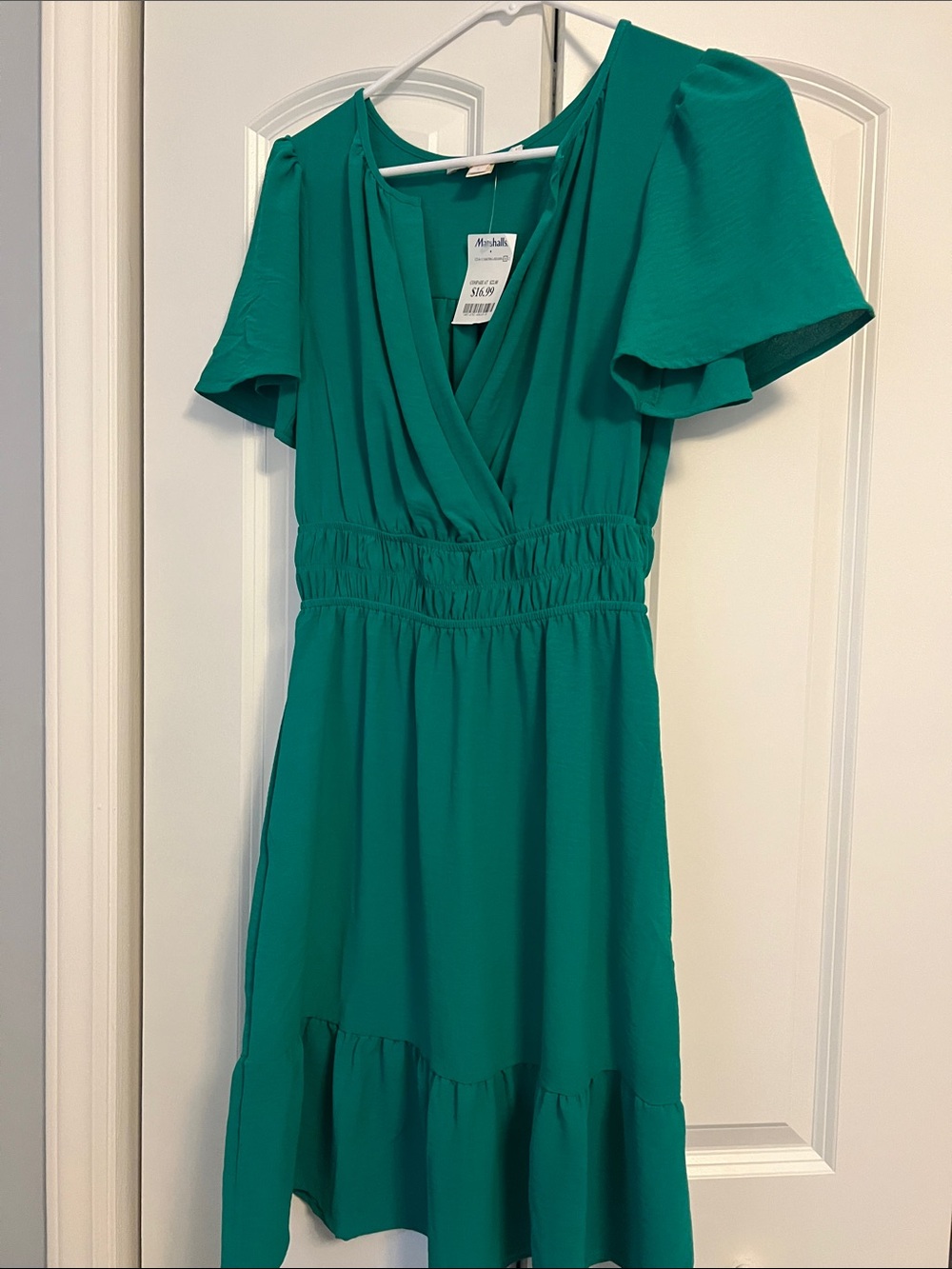 Marshalls Teal V-Neck Midi Dress